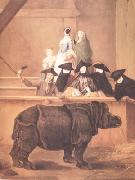 Pietro Longhi Exhibition of a Rhinoceros at Venice (nn03) oil painting artist